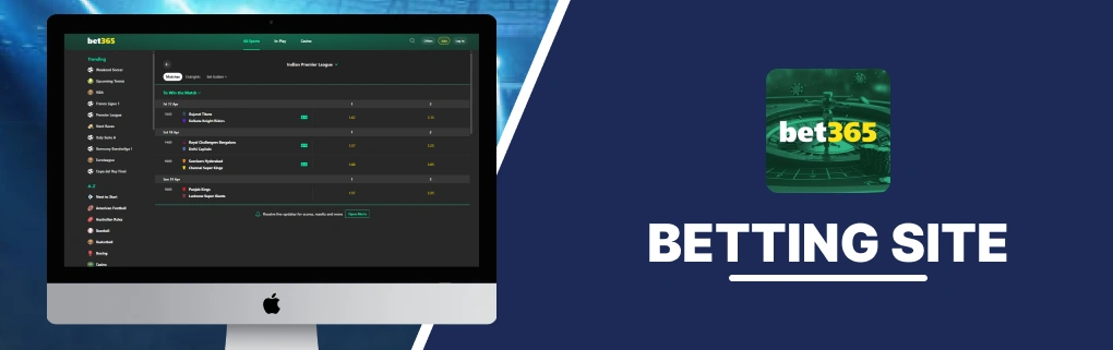Bet365 Betting Site Banner.