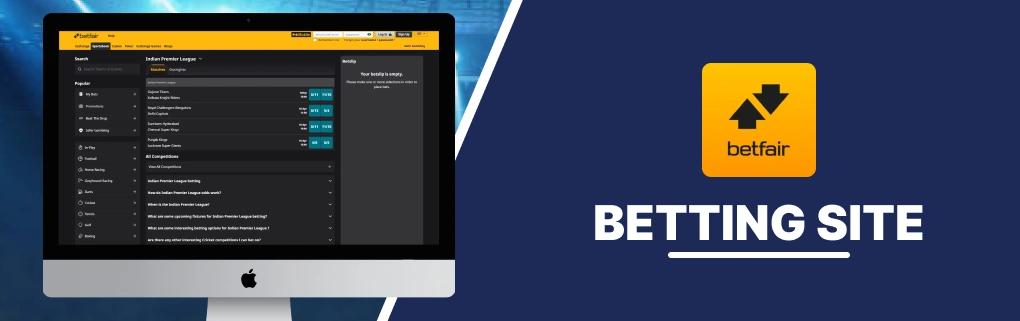 BetFair Betting Site Banner.