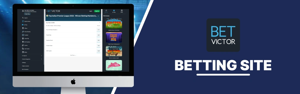 BetVictor Betting site Banner.