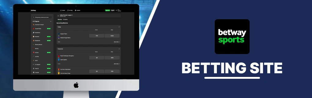 Betway Sports Betting SIte Banner.