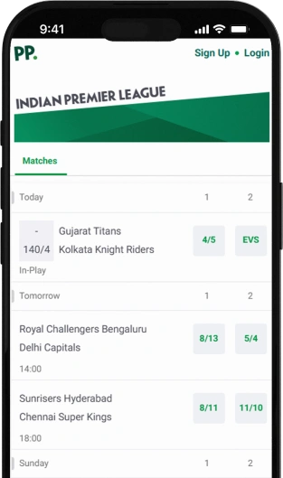 Paddy Power Mobile App.