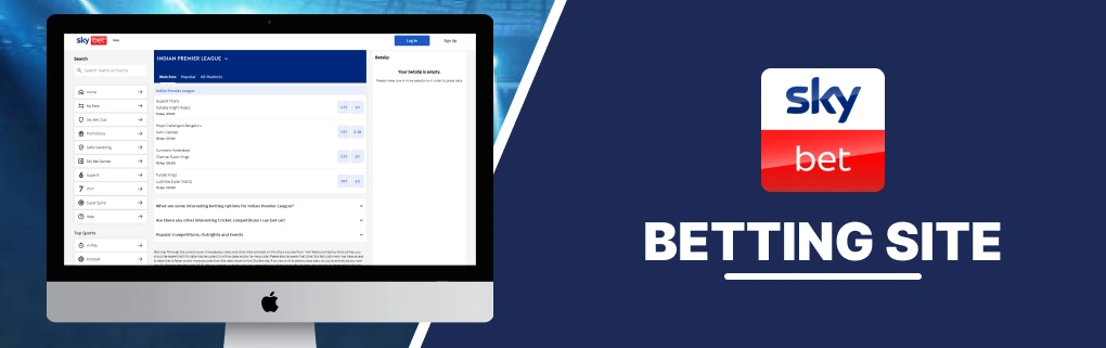 Sky Bet Betting SIte Banner.