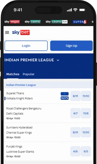 Sky Bet Mobile App.
