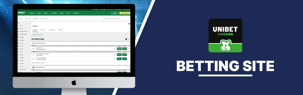 Unibet Betting Site Banner.